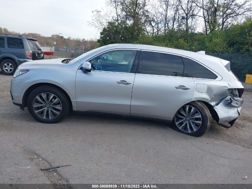 2015 ACURA MDX TECH PKG - 5FRYD4H49FB013392