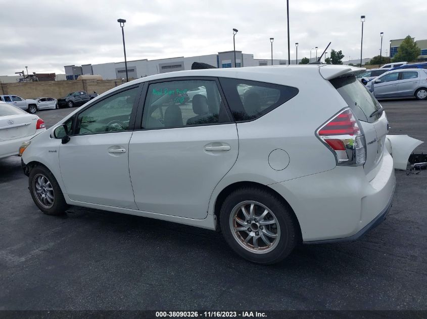 2015 TOYOTA PRIUS V TWO/FIVE/THREE/FOUR - JTDZN3EU0FJ020273
