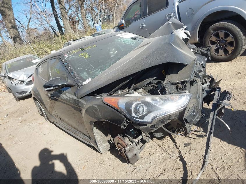 2016 HYUNDAI VELOSTER TURBO - KMHTC6AEXGU253374