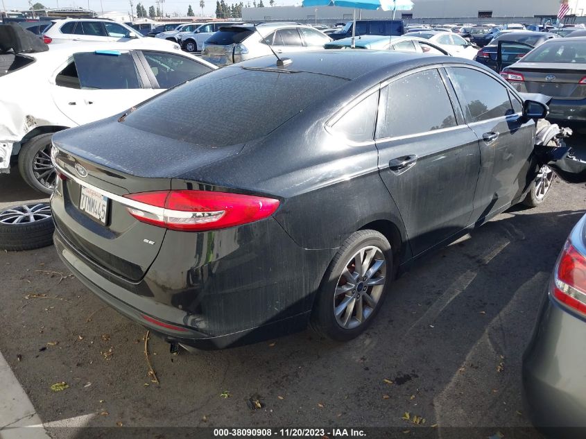 2017 FORD FUSION SE - 3FA6P0H77HR117485