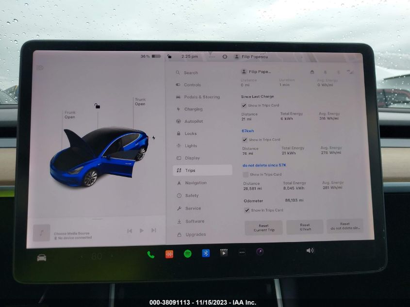 2019 TESLA MODEL 3 - 5YJ3E1EB2KF497474