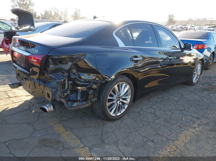 VIN JN1EV7BP4MM701488 2021 INFINITI Q50 3.0T LUXE