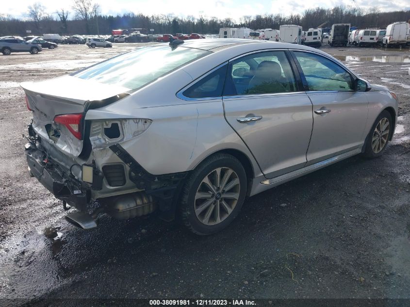 2016 HYUNDAI SONATA LIMITED - 5NPE34AF3GH388572