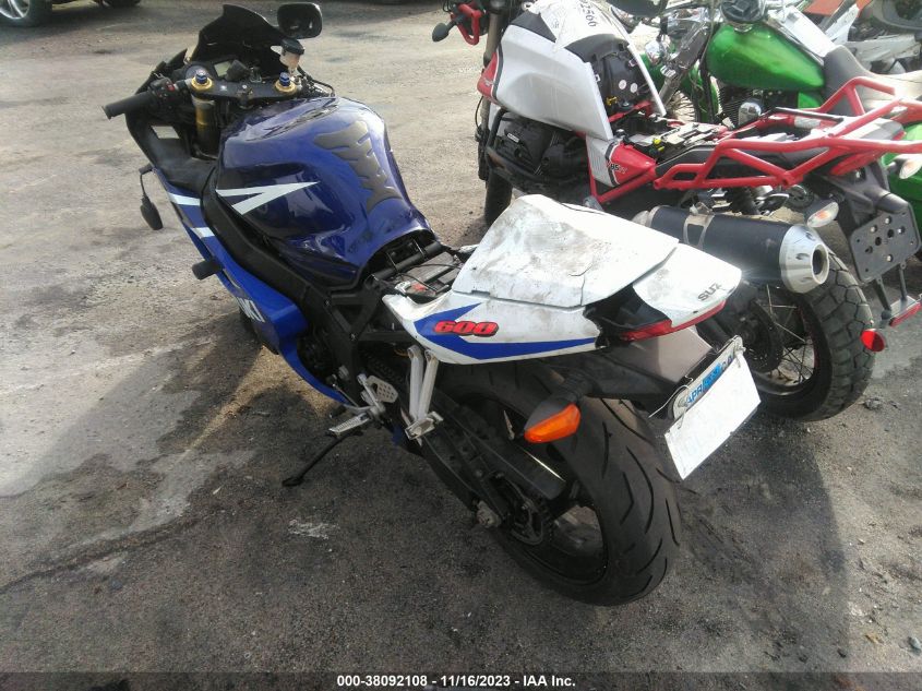 2004 SUZUKI GSX-R600 K - JS1GN7CA542100693