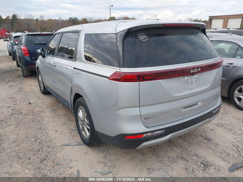 2022 KIA CARNIVAL MPV LX SEAT PACKAGE KNDNB4H37N6157583