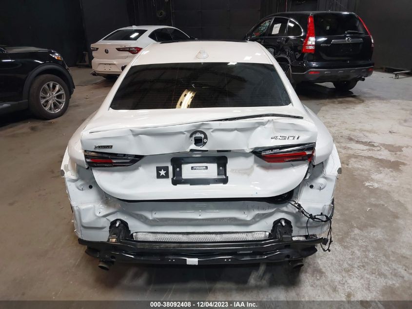 2022 BMW 430I XDRIVE WBA73AP07NCK99264