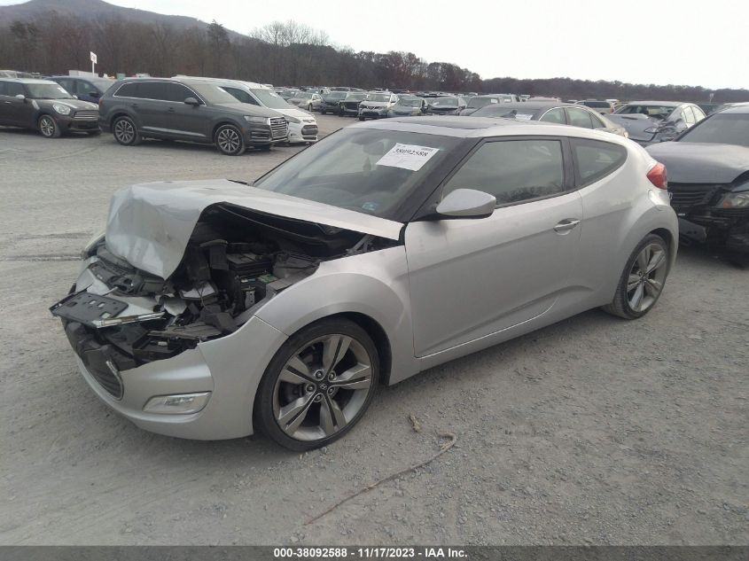 2013 HYUNDAI VELOSTER BASE W/BLACK - KMHTC6AD4DU118149