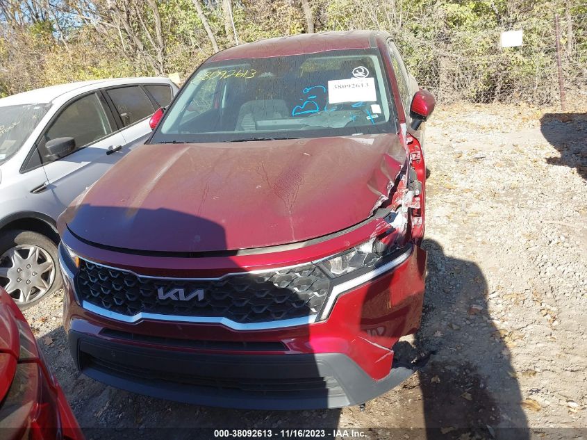 2022 KIA SORENTO LX - 5XYRGDLCXNG099847