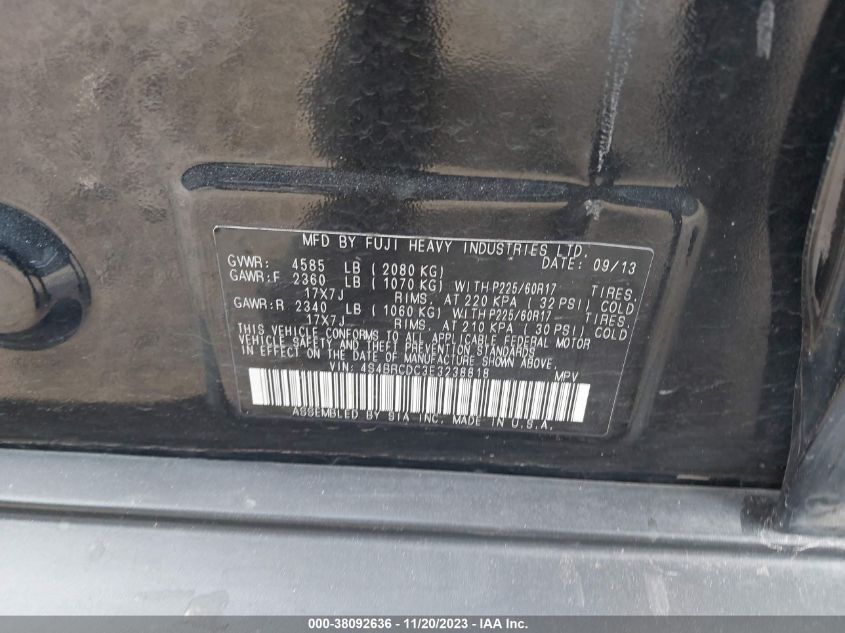2014 SUBARU OUTBACK 2.5I PREMIUM - 4S4BRCDC3E3238818
