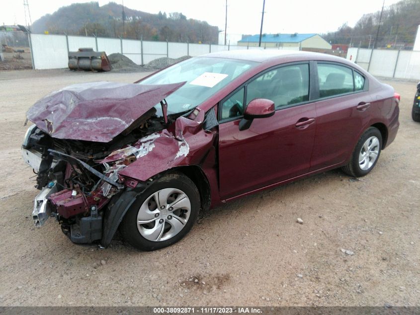 2013 HONDA CIVIC LX - 2HGFB2F51DH555416