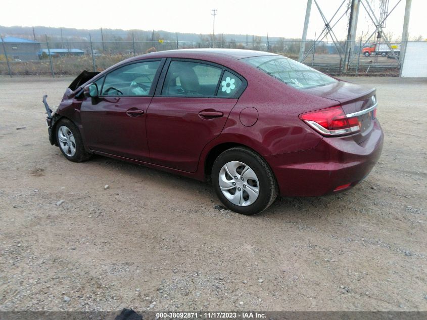 2013 HONDA CIVIC LX - 2HGFB2F51DH555416