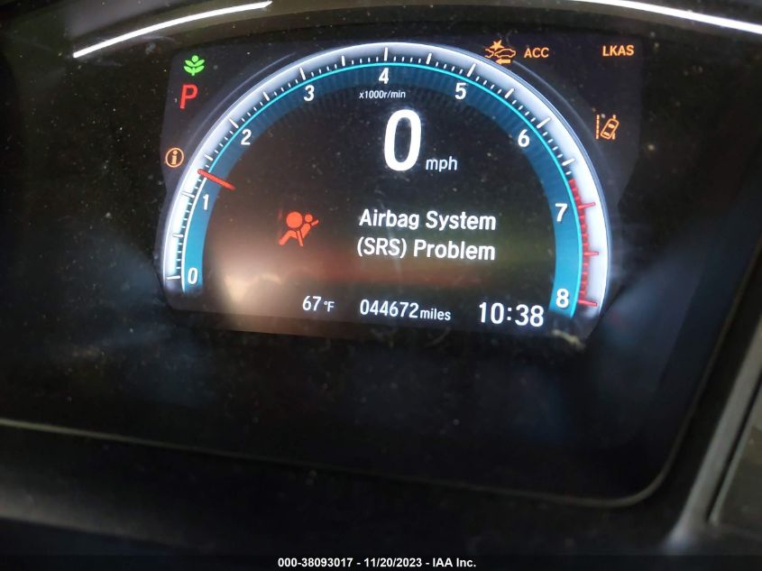 2019 HONDA CIVIC LX - 2HGFC2F63KH537356