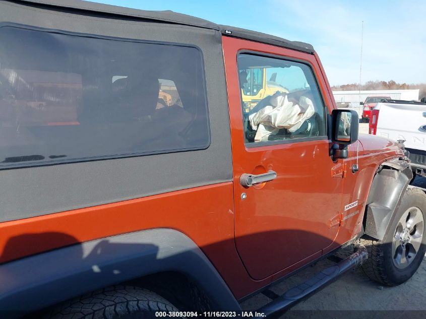 2014 JEEP WRANGLER SPORT 1C4AJWAG0EL271338
