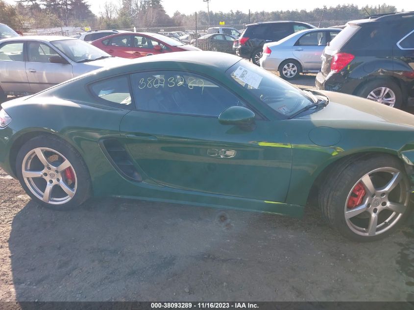 2017 PORSCHE 718 CAYMAN S WP0AB2A82HS286030