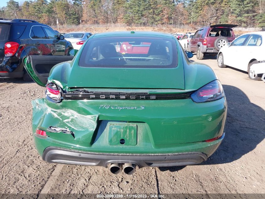 2017 PORSCHE 718 CAYMAN S WP0AB2A82HS286030