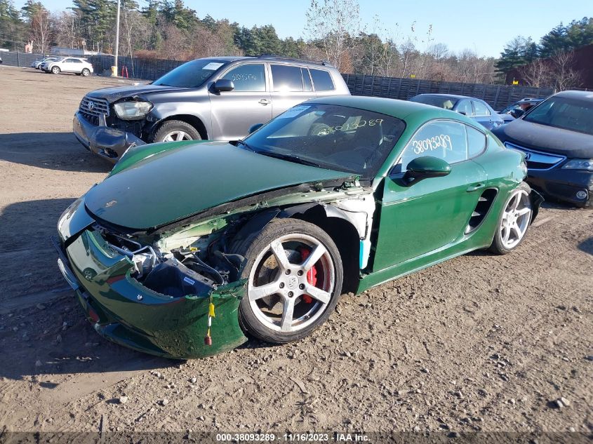 2017 PORSCHE 718 CAYMAN S WP0AB2A82HS286030