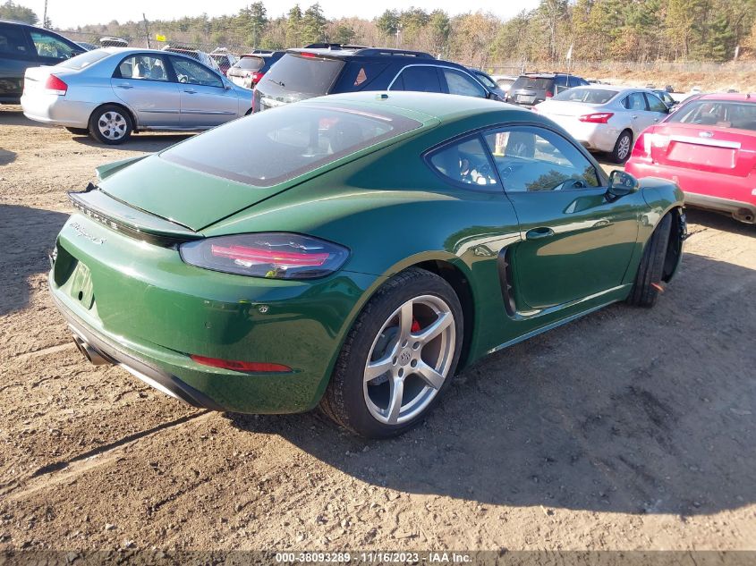 2017 PORSCHE 718 CAYMAN S WP0AB2A82HS286030