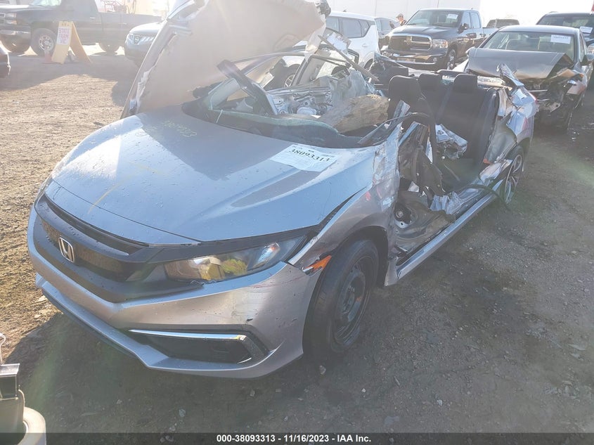 VIN 19XFC2F64ME001545 2021 HONDA CIVIC LX
