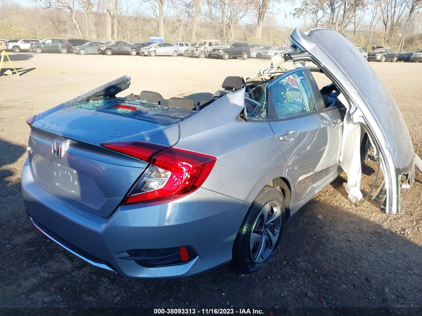 VIN 19XFC2F64ME001545 2021 HONDA CIVIC LX