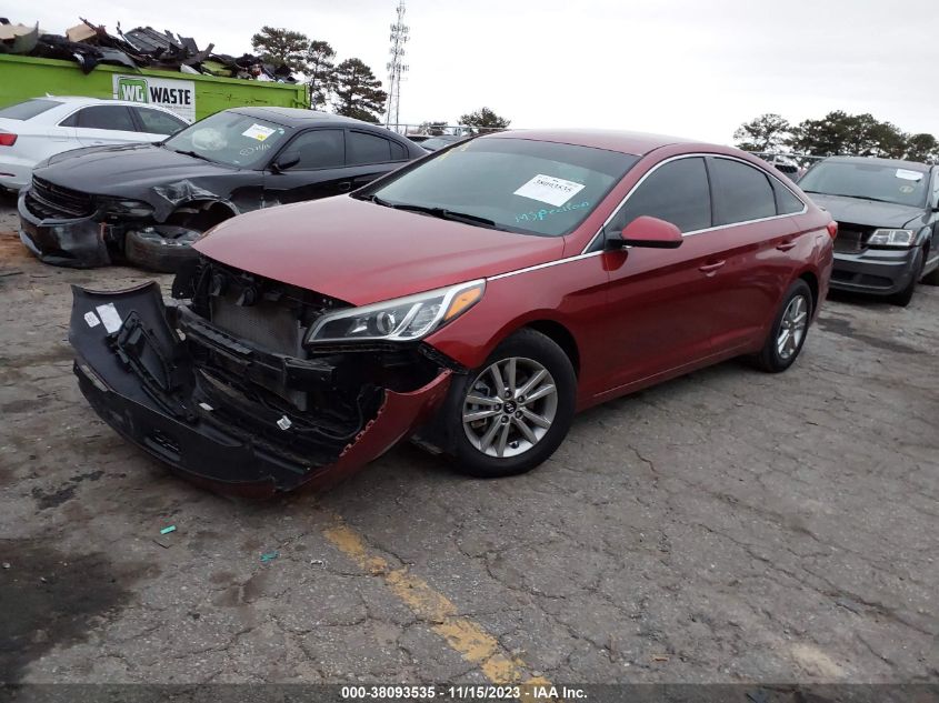 2016 HYUNDAI SONATA SE/SPORT - 5NPE24AF6G8402645