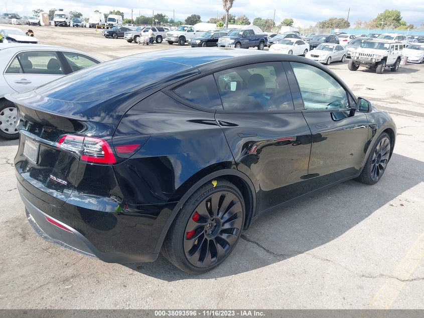 VIN 7SAYGDEF9NF405093 2022 TESLA MODEL Y