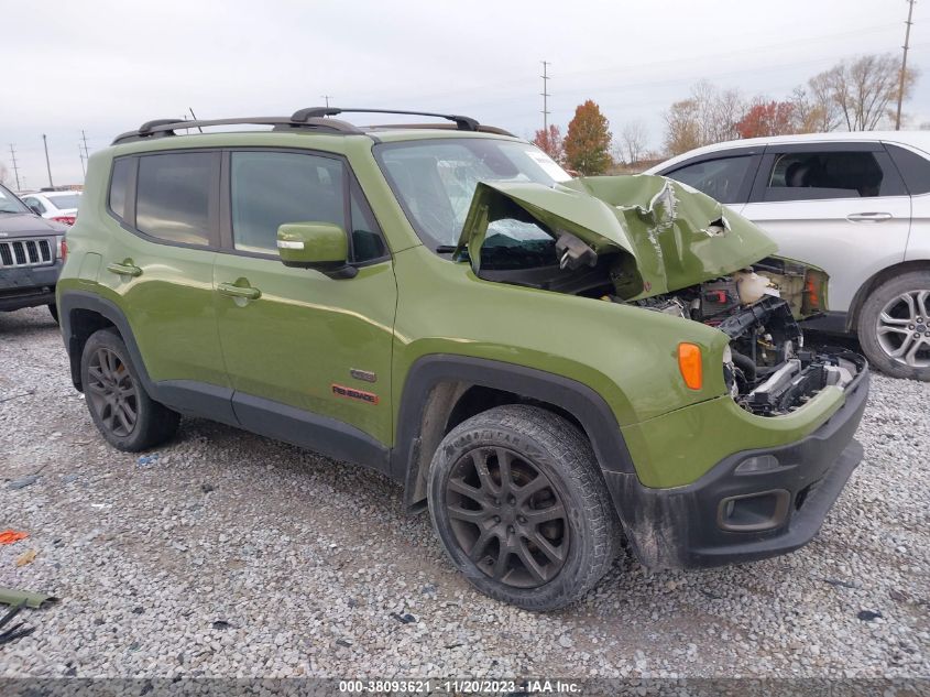 VIN ZACCJBBT0GPE16583 2016 JEEP RENEGADE no.1