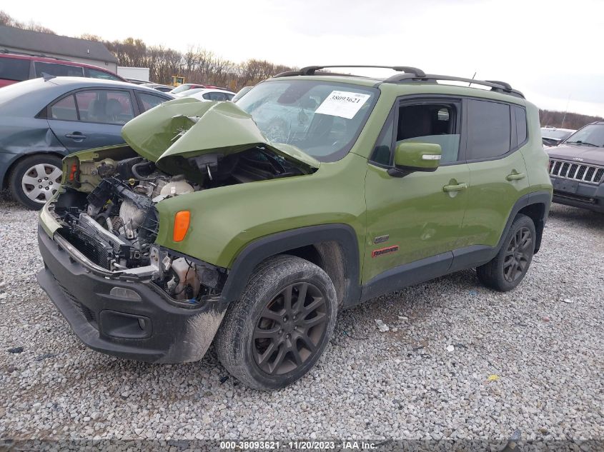 VIN ZACCJBBT0GPE16583 2016 JEEP RENEGADE no.2