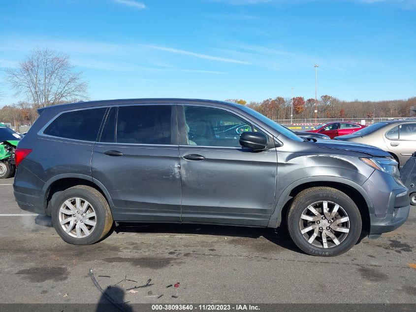 2019 HONDA PILOT LX - 5FNYF6H1XKB083717