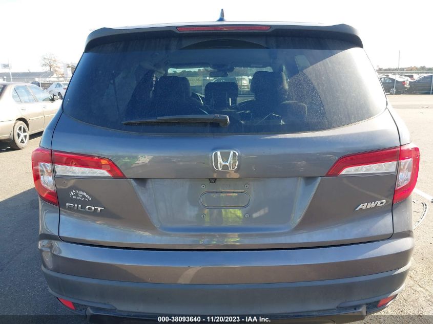 2019 HONDA PILOT LX - 5FNYF6H1XKB083717