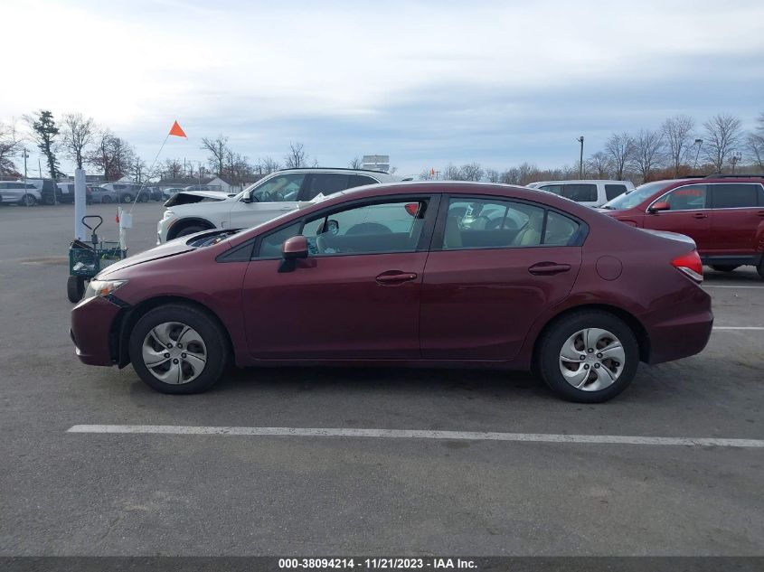 2013 HONDA CIVIC LX - 19XFB2F51DE257457
