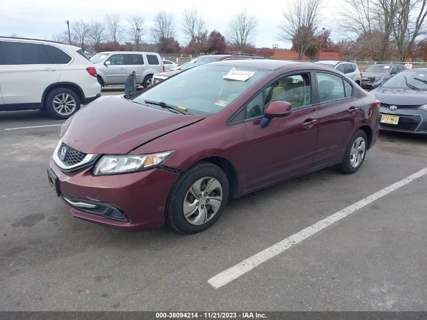 2013 HONDA CIVIC LX - 19XFB2F51DE257457
