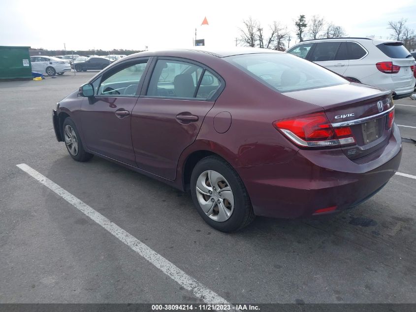 2013 HONDA CIVIC LX - 19XFB2F51DE257457