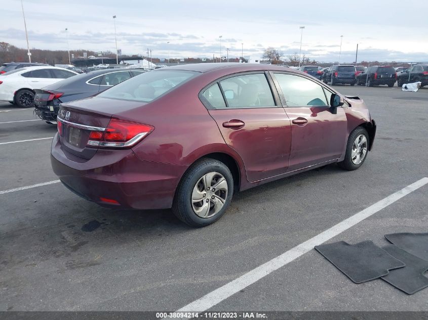 2013 HONDA CIVIC LX - 19XFB2F51DE257457