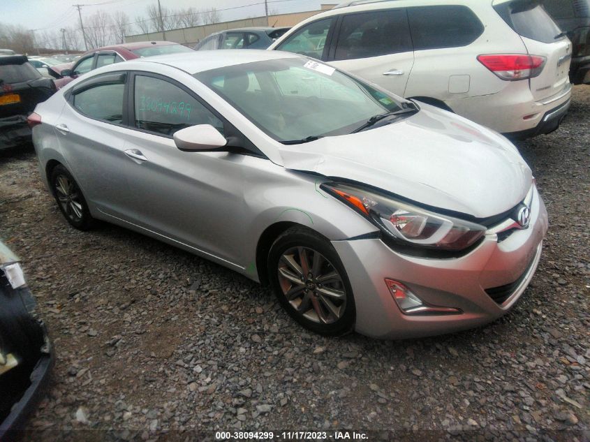 2016 HYUNDAI ELANTRA SE/SPORT/LIMITED - 5NPDH4AE7GH724132