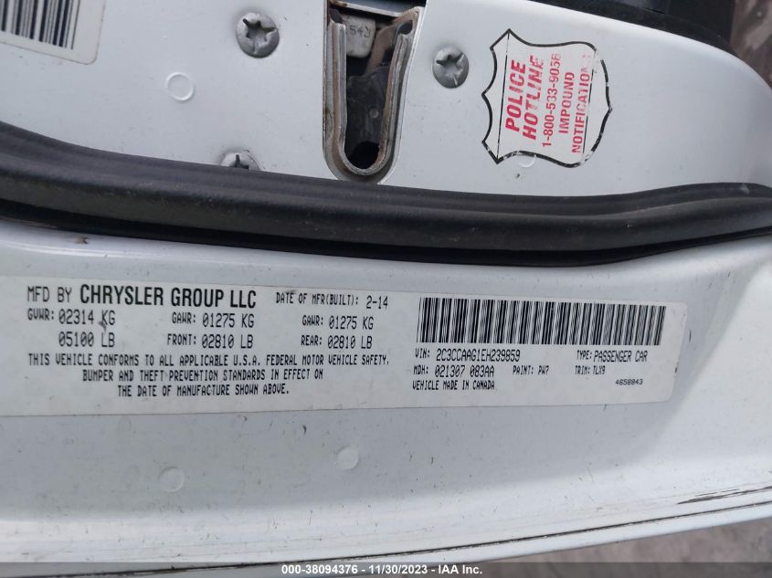 2014 CHRYSLER 300 - 2C3CCAAG1EH239859