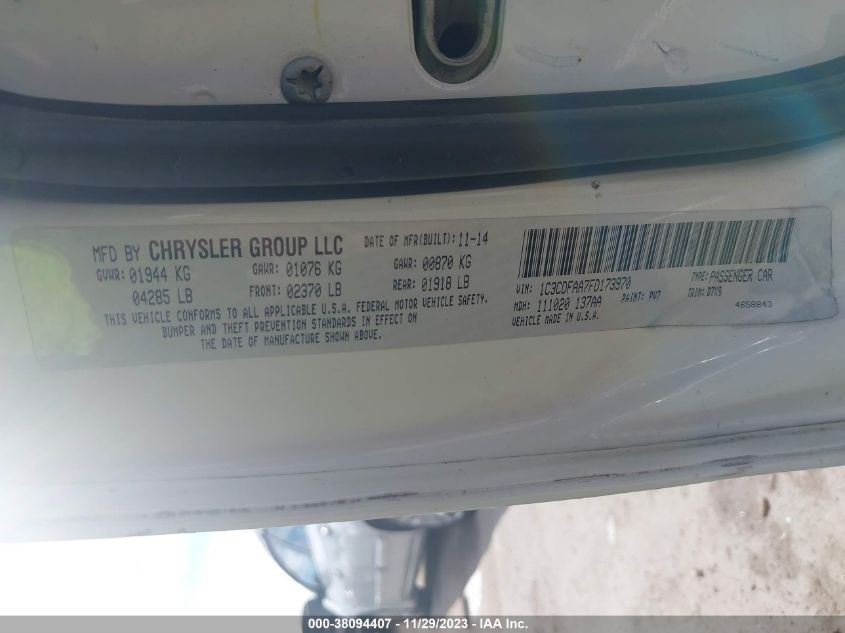 2015 DODGE DART SE - 1C3CDFAA7FD173970