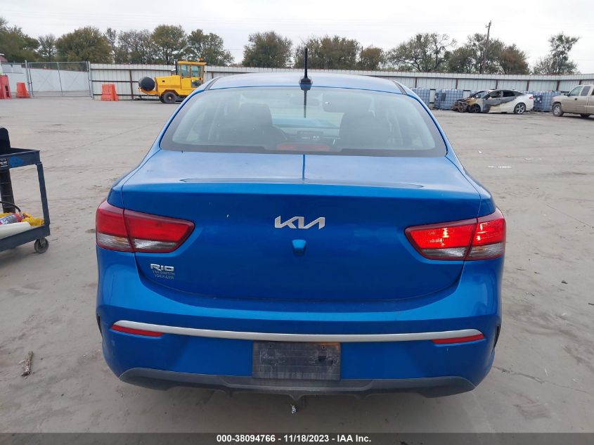 2022 KIA RIO LX/S - 3KPA24AD6NE485394