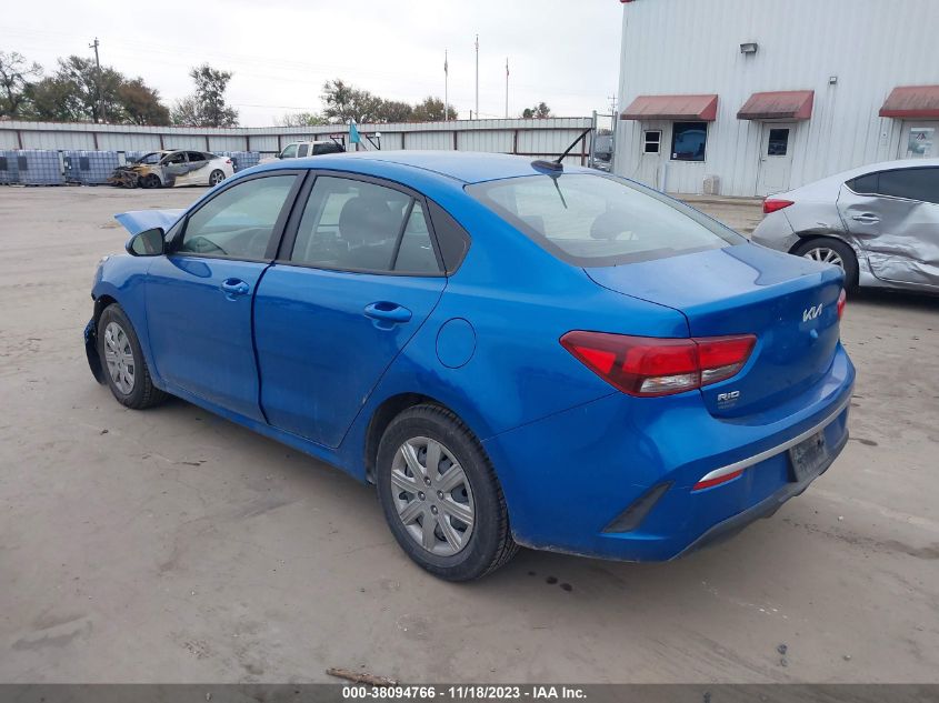 2022 KIA RIO LX/S - 3KPA24AD6NE485394
