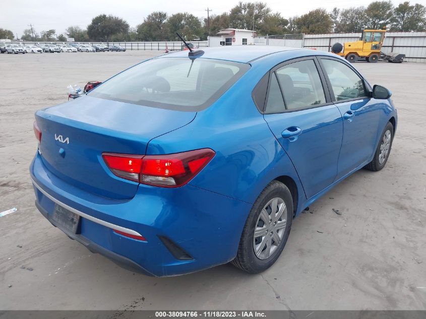 2022 KIA RIO LX/S - 3KPA24AD6NE485394