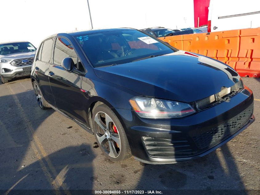 2016 VOLKSWAGEN GOLF GTI AUTOBAHN W - 3VW447AU3GM014124