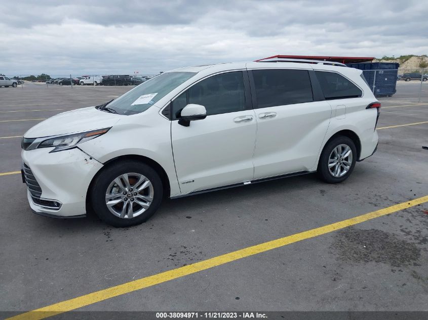 5TDZRKEC1MS013886 2021 TOYOTA SIENNA, photo no. 2