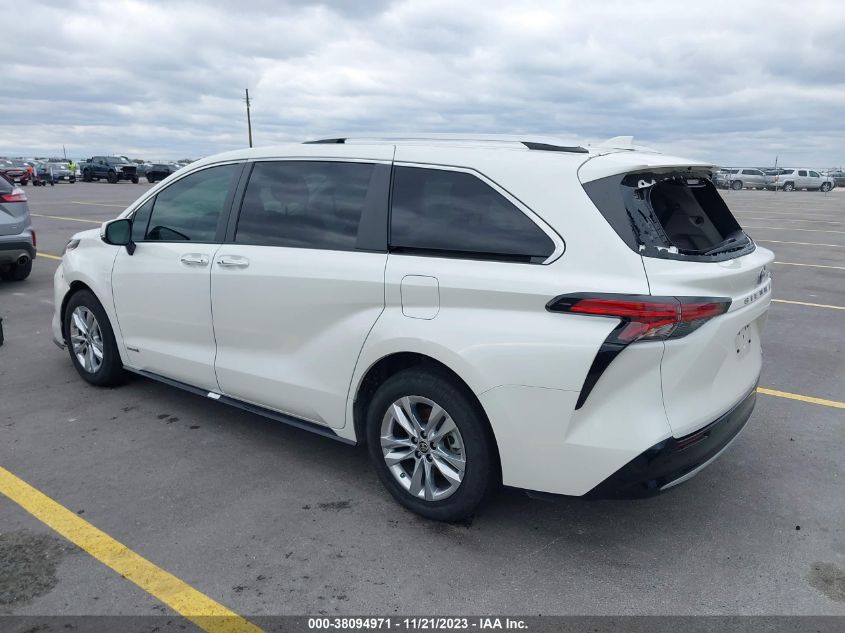 5TDZRKEC1MS013886 2021 TOYOTA SIENNA, photo no. 3