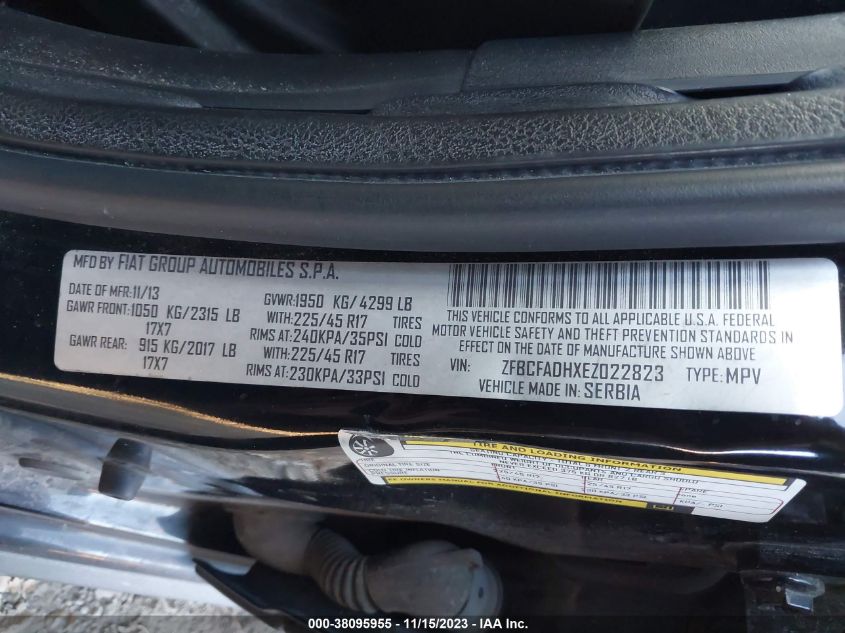 2014 FIAT 500L TREKKING - ZFBCFADHXEZ022823