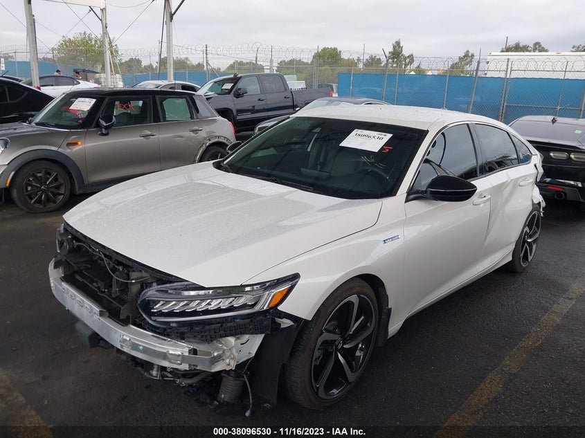VIN 1HGCV3F28NA024087 2022 HONDA ACCORD HYBRID SPORT