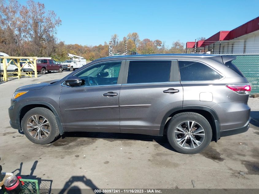 2016 TOYOTA HIGHLANDER XLE V6 - 5TDJKRFH3GS504453