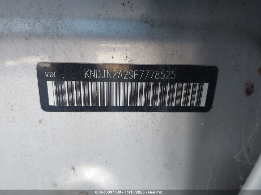 2015 KIA SOUL BASE - KNDJN2A29F7778525
