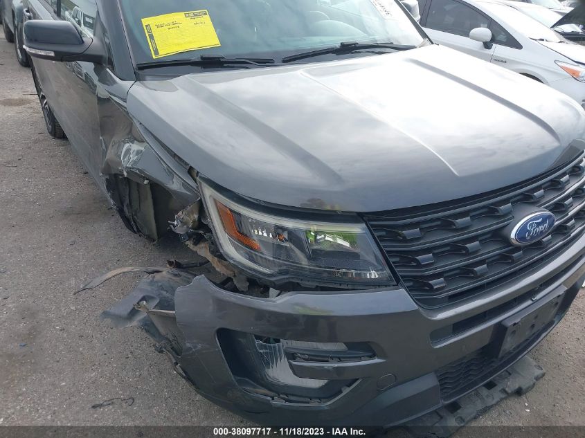 2016 FORD EXPLORER SPORT - 1FM5K8GT7GGB31342
