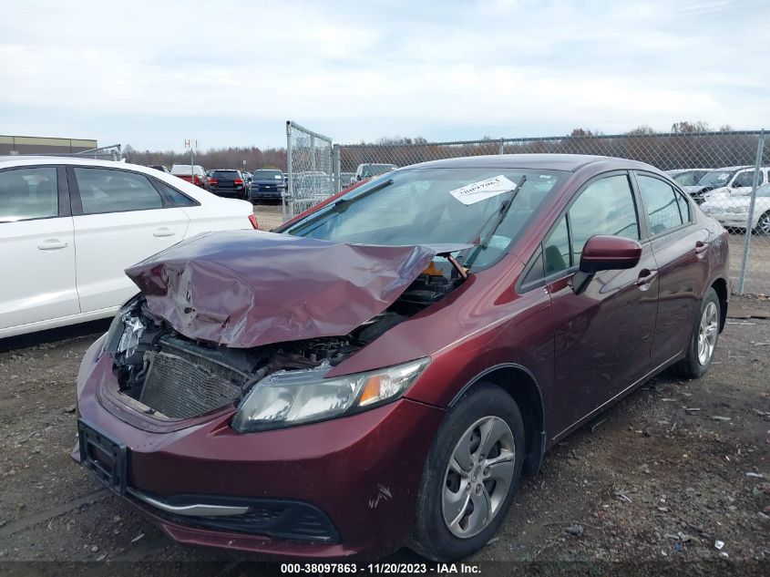 2014 HONDA CIVIC LX - 19XFB2F51EE038614