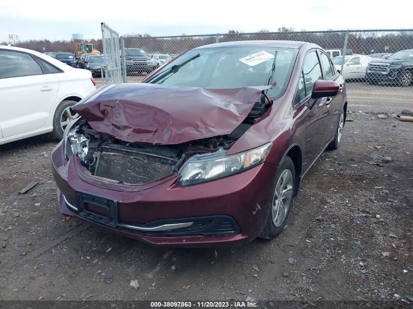 2014 HONDA CIVIC LX - 19XFB2F51EE038614