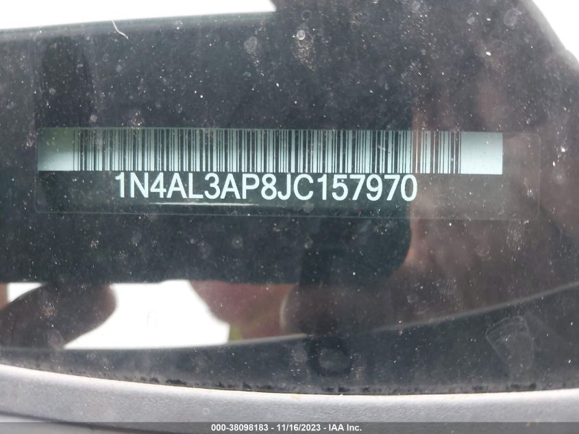 2018 NISSAN ALTIMA 2.5/S/SV/SL/SR - 1N4AL3AP8JC157970